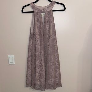 Francesca’s Purple Lavender Halter Dress,‎ size L